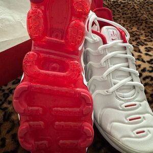 Nike Red and White Athletic Shoes NIB Vaporamax